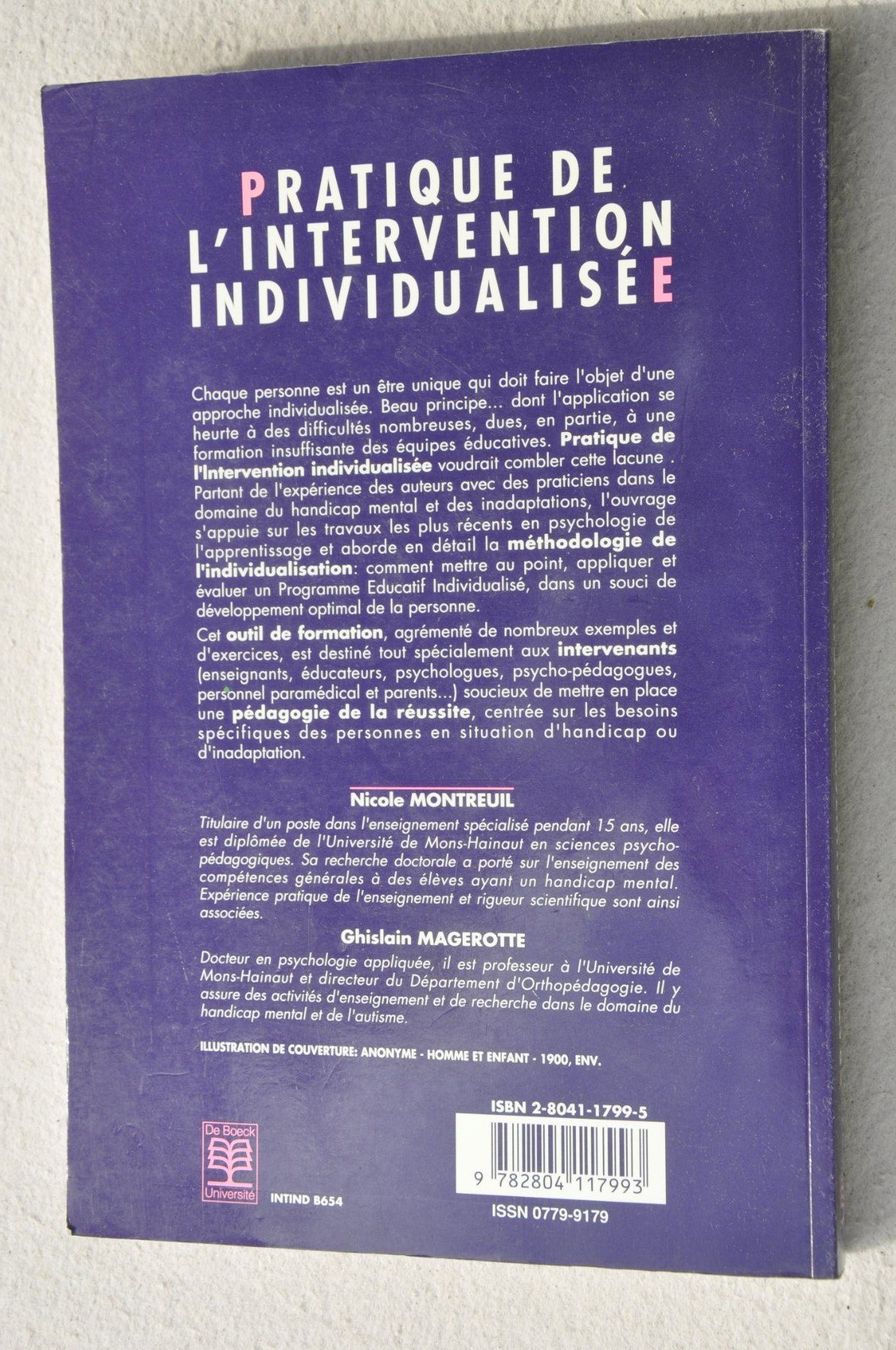 Libri: Pratique de l'intervention individualisée - De Boeck – Usato da Fully venduto da Minouchka 2