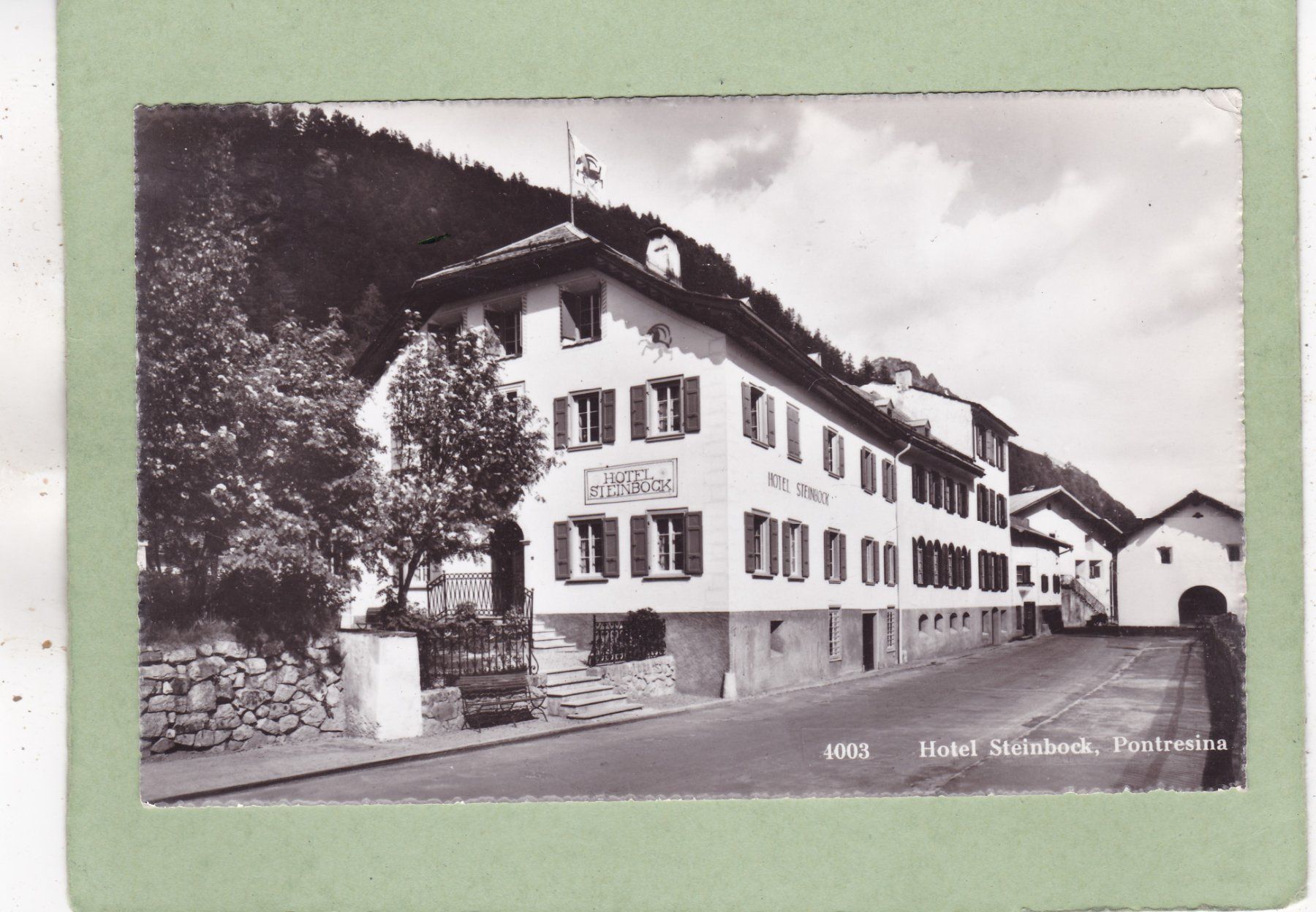 Cartoline postali: Pontresina Hotel Steinbock – Usato da Herisau venduto da Lisegrat2008