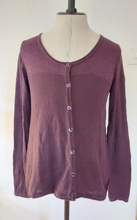 Strickjäckli Nile M bordeaux