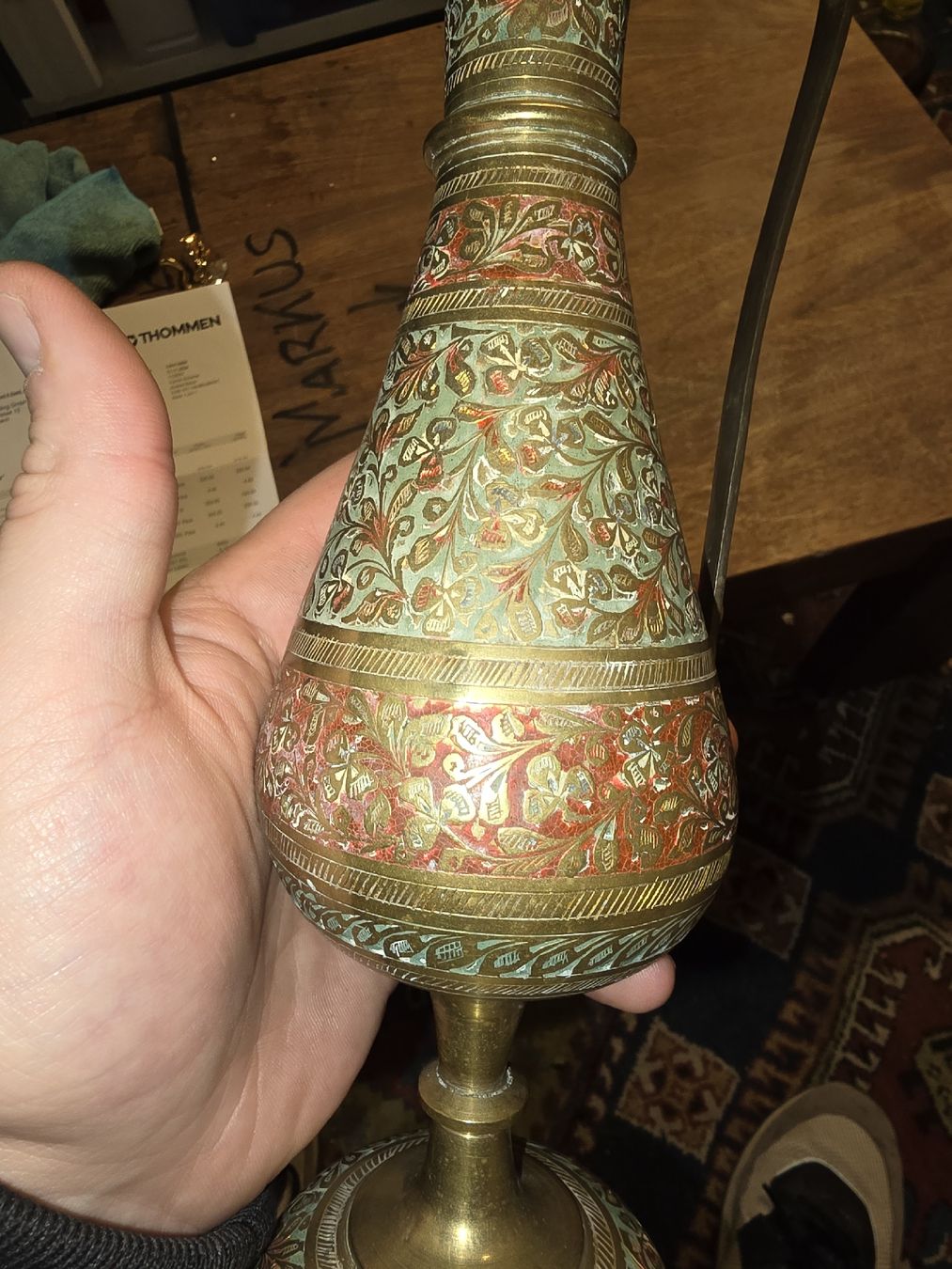 Vasen & Gefässe: Alte Indische Messing Vase / Krug (D) – Gebraucht aus Rorschach von TimelessTrading 2