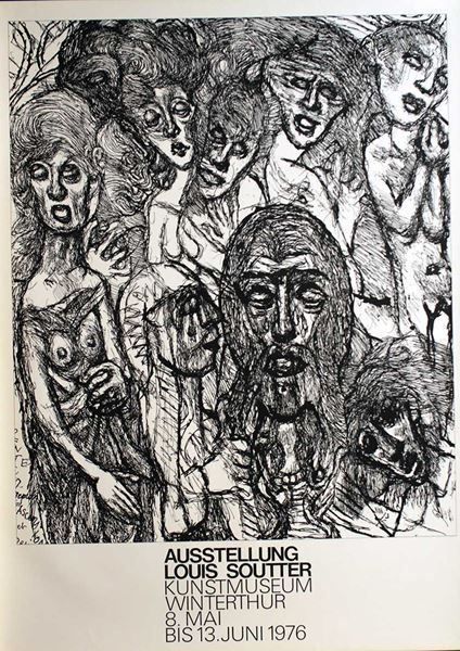 Foto & Immagini: Ausstellung Louis Soutter – Nuovo (secondo la descrizione) da Bern venduto da Vintage-Art-Poster