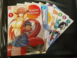 Monster Mädchen Manga Bände 1-7, Top Zustand!