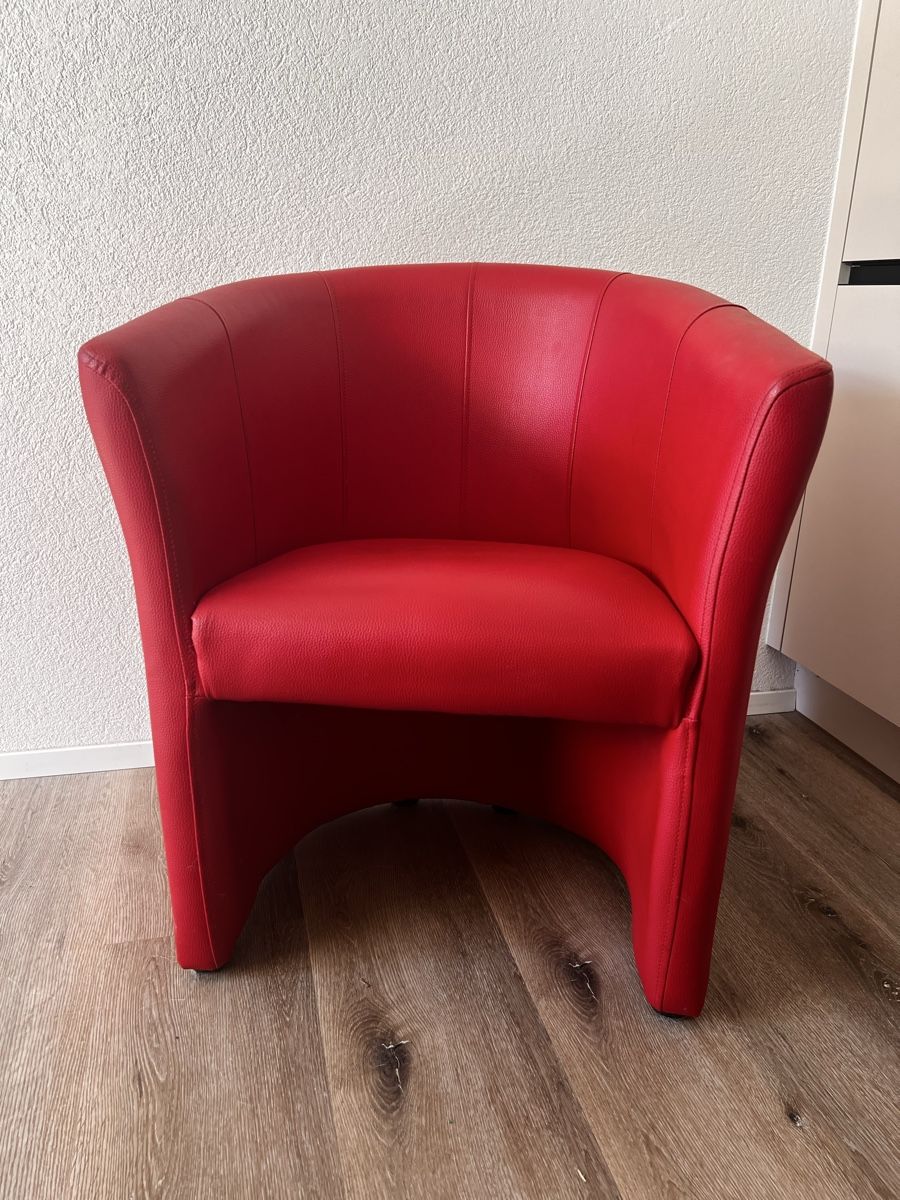 Fauteuils: Kunstleder Sessel in Rot  – D'occasion à Thalheim AG par Kolibri1980