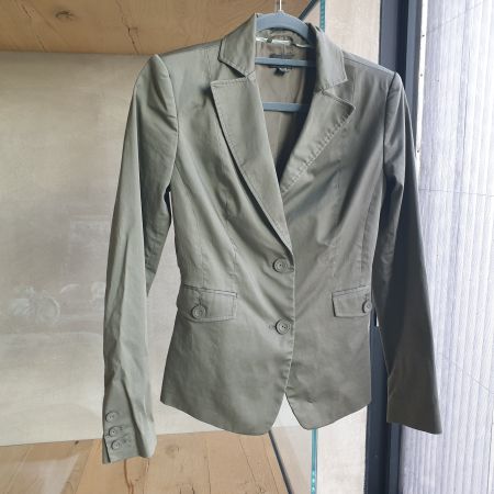 🐸 MEXX BLAZER JACKE / JÄCKLI 34 HELLES TAUPE