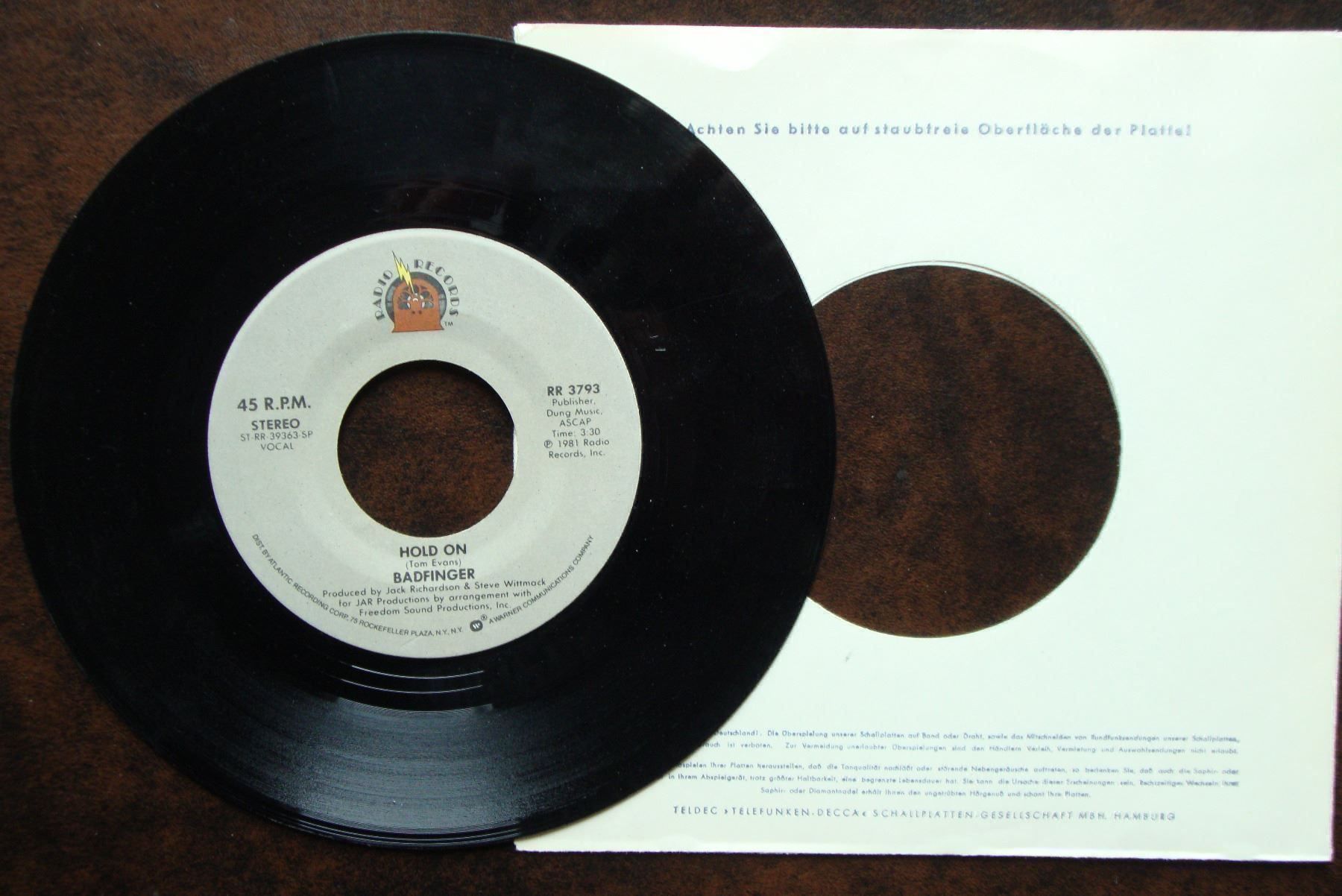 Dischi in vinile: BADFINGER  -  PASSIN' TIME + HOLD ON – Usato da Bern venduto da Uli_10_11 1