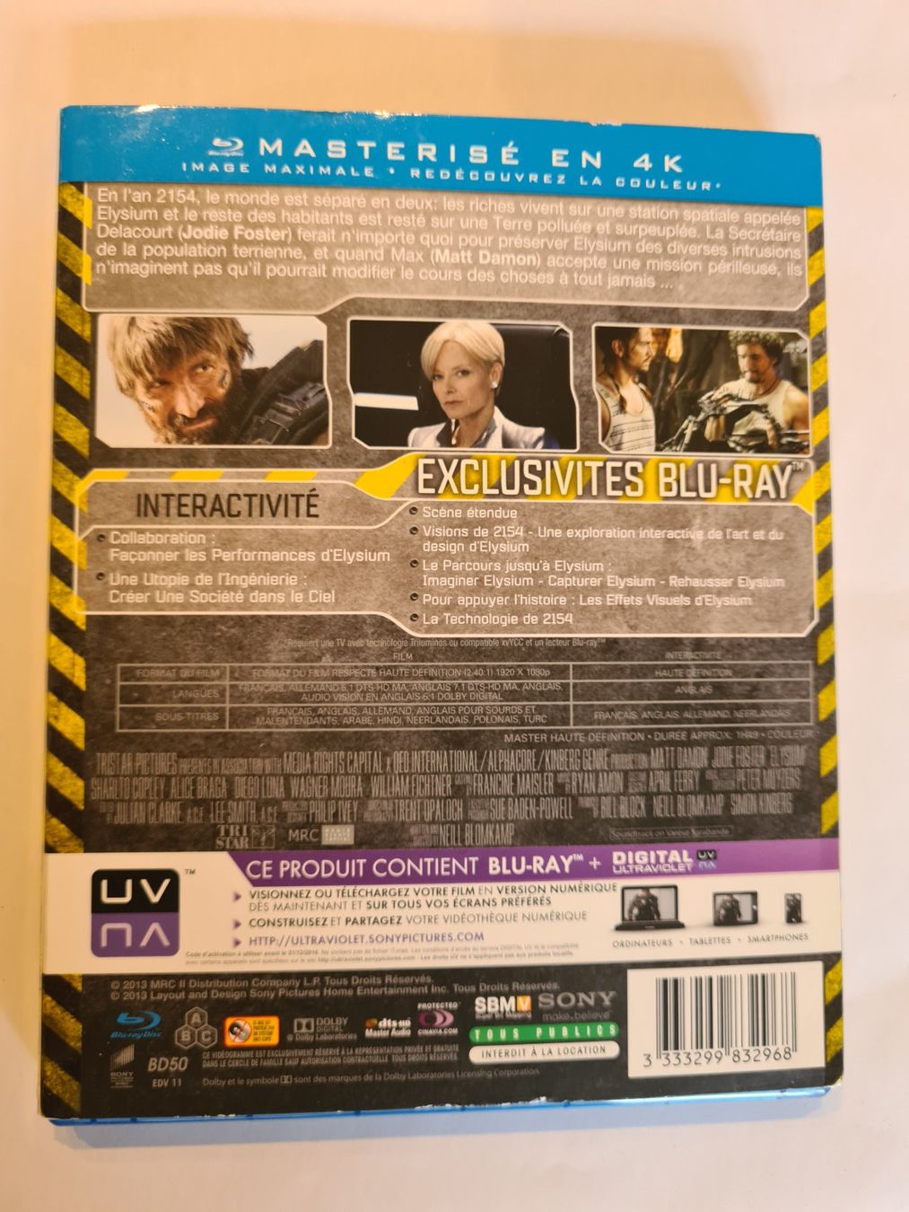 Tutti i DVDs: Blu-ray Elysium - Matt Damon - Ultraviolet Digital HD – Usato da Tavannes venduto da Xeney 1