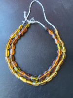 2 x Schöne Vintage Glasperlen Halsketten