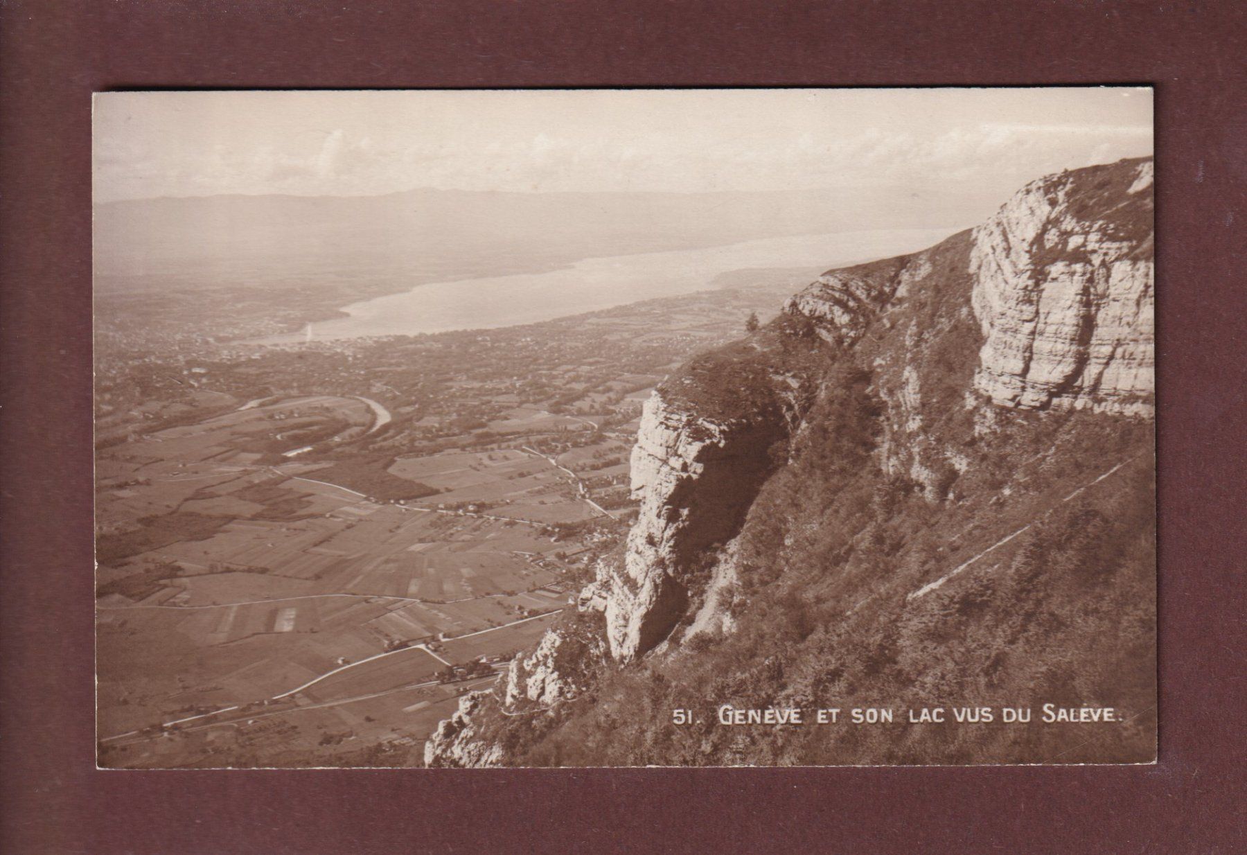 Cartoline postali: GENEVE vu du Salève – Usato da Pully venduto da nicecards-shop