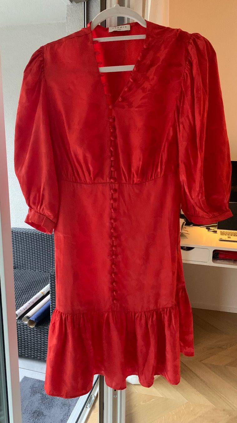 Sandro Vestiti: SANDRO red silk dress XS/34 – Nuovo (secondo la descrizione) da Zürich venduto da Angela_Fashion_Lover 5