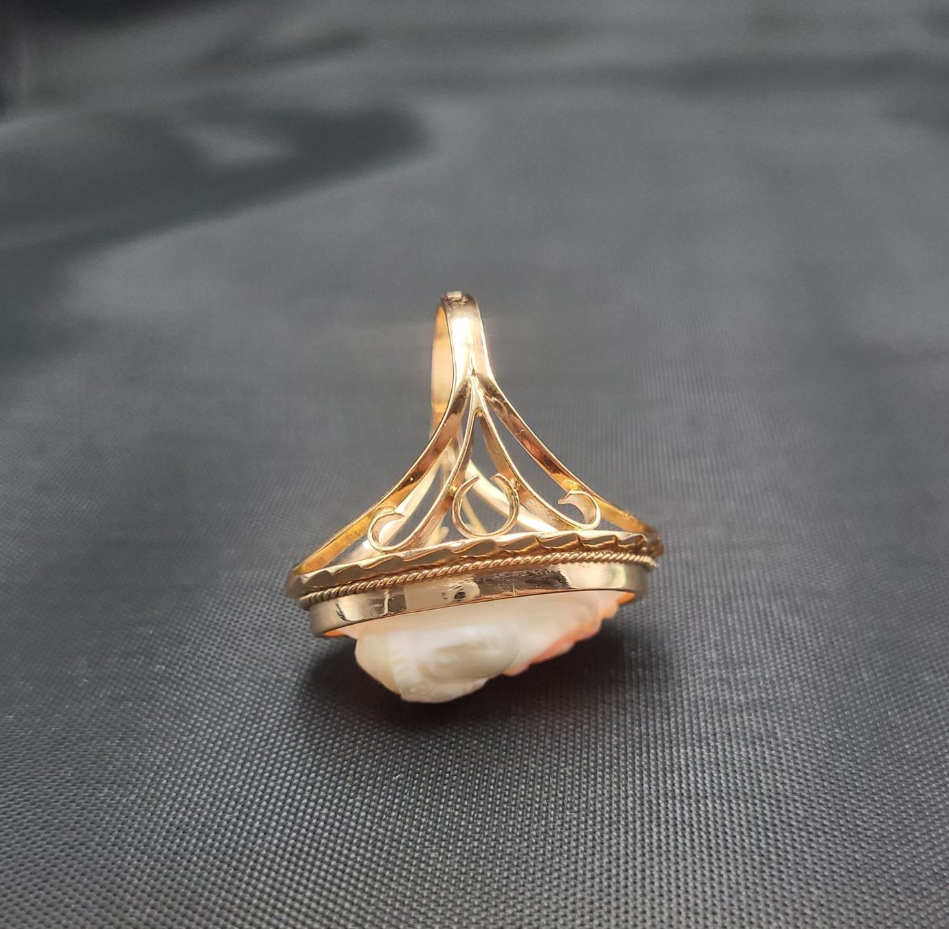 Anelli: Gold 585 Antiker Ring mit Cameo-Motiv – Usato da Wald ZH venduto da Dasilver 8