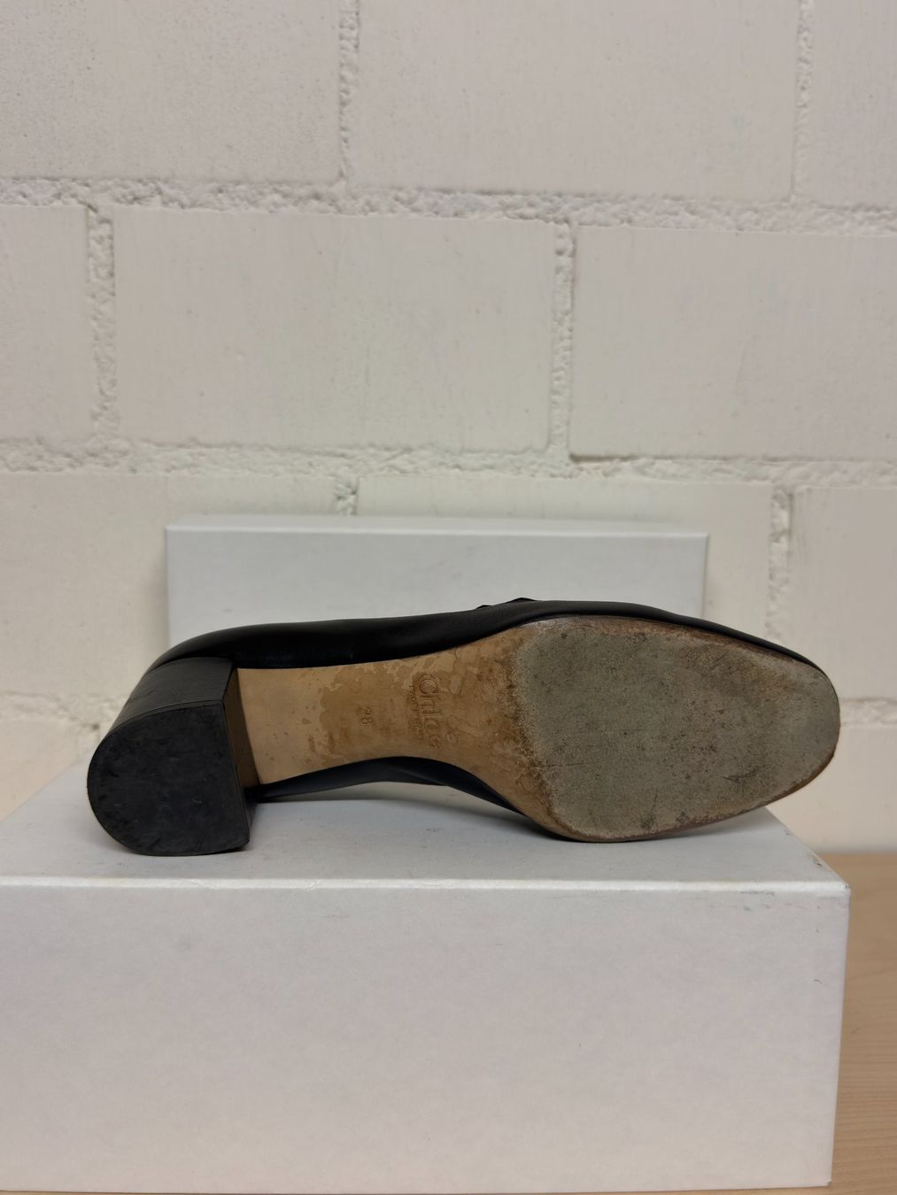 Chloé Chaussures femmes: Chloe Pumps Leder mit Blockabsatz – D'occasion à Dübendorf par ilazzi 4