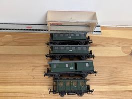 Spur H0 Fleischmann 5058 5059 5300 5202 DRG Wagen Set DC