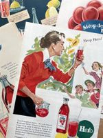 Hero Sirop - 4 alte Werbungen / Anciennes publicités 1954/58