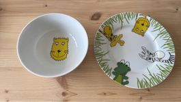 WMF Kinderteller und Schale mit Tiermotiv, neu!
