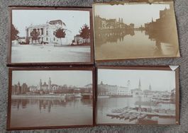 Antike Foto Zürich Stadtansichten um 1900 selten