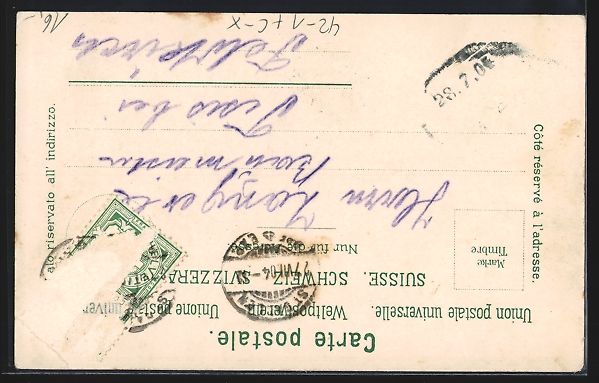 Cartoline postali: Litho St. Gallen, Eidgen. Schützenfest  – Usato da Berlin venduto da bartko-reher 1