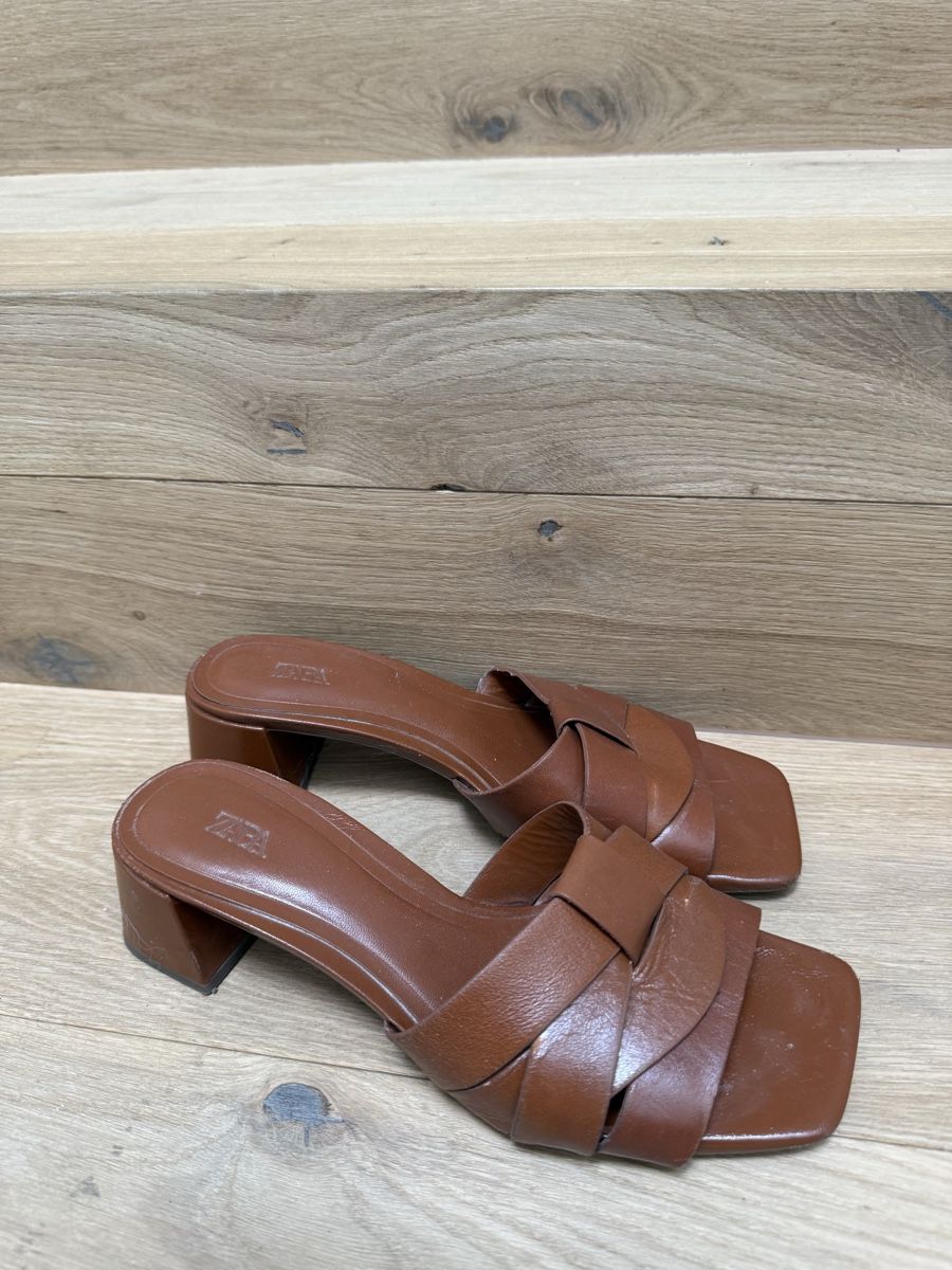 Zara Damenschuhe: Zara brown mules 36 – Gebraucht aus Echichens von Lorevitto 2