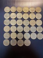France, série de 34 monnaies de 10 cts Bronze 