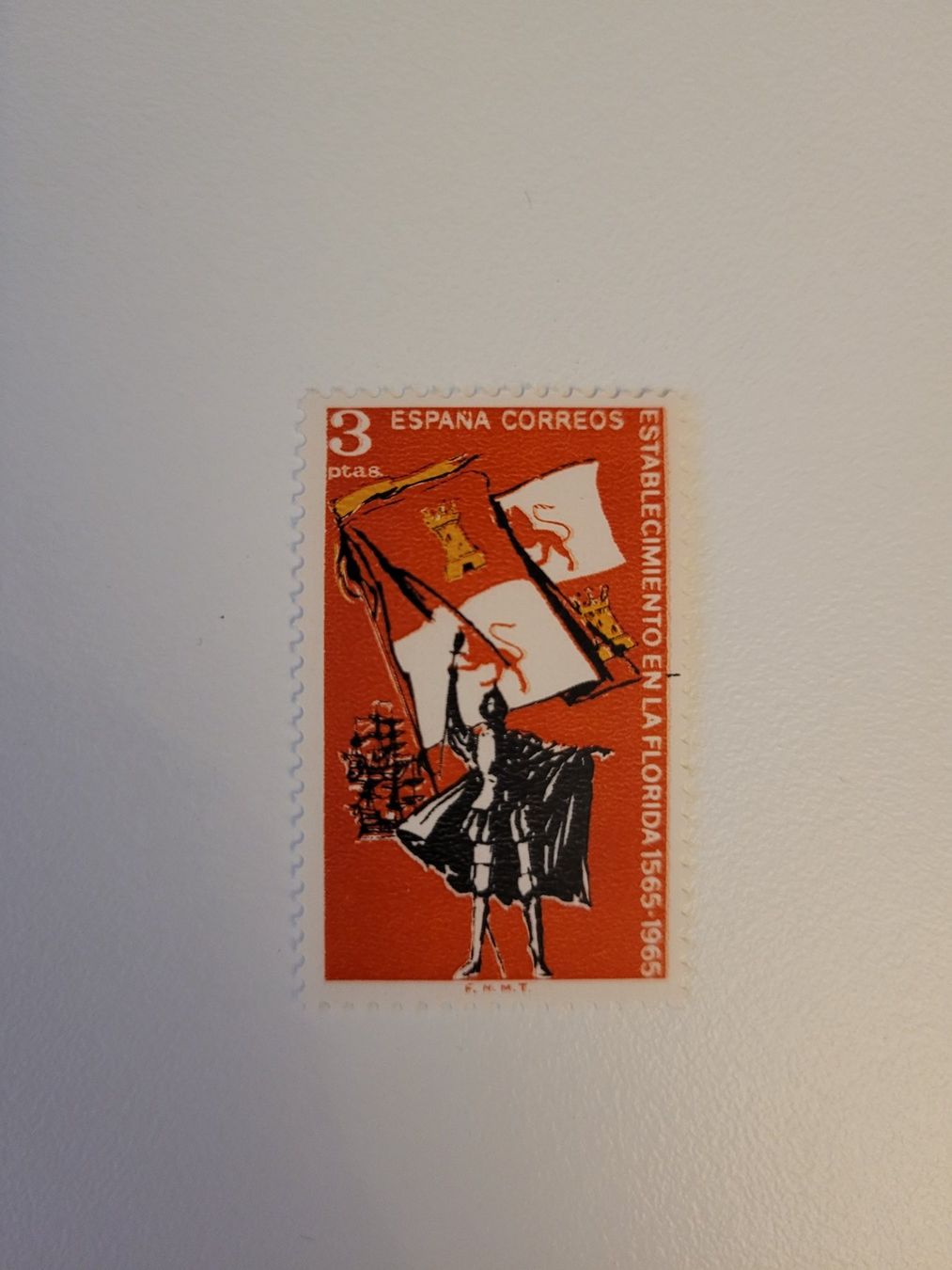 Alle Briefmarken: Spanien 1965 St. Augustine 400 Jahre in Florida Postfrisch – Gebraucht aus Inwil von Flower2325
