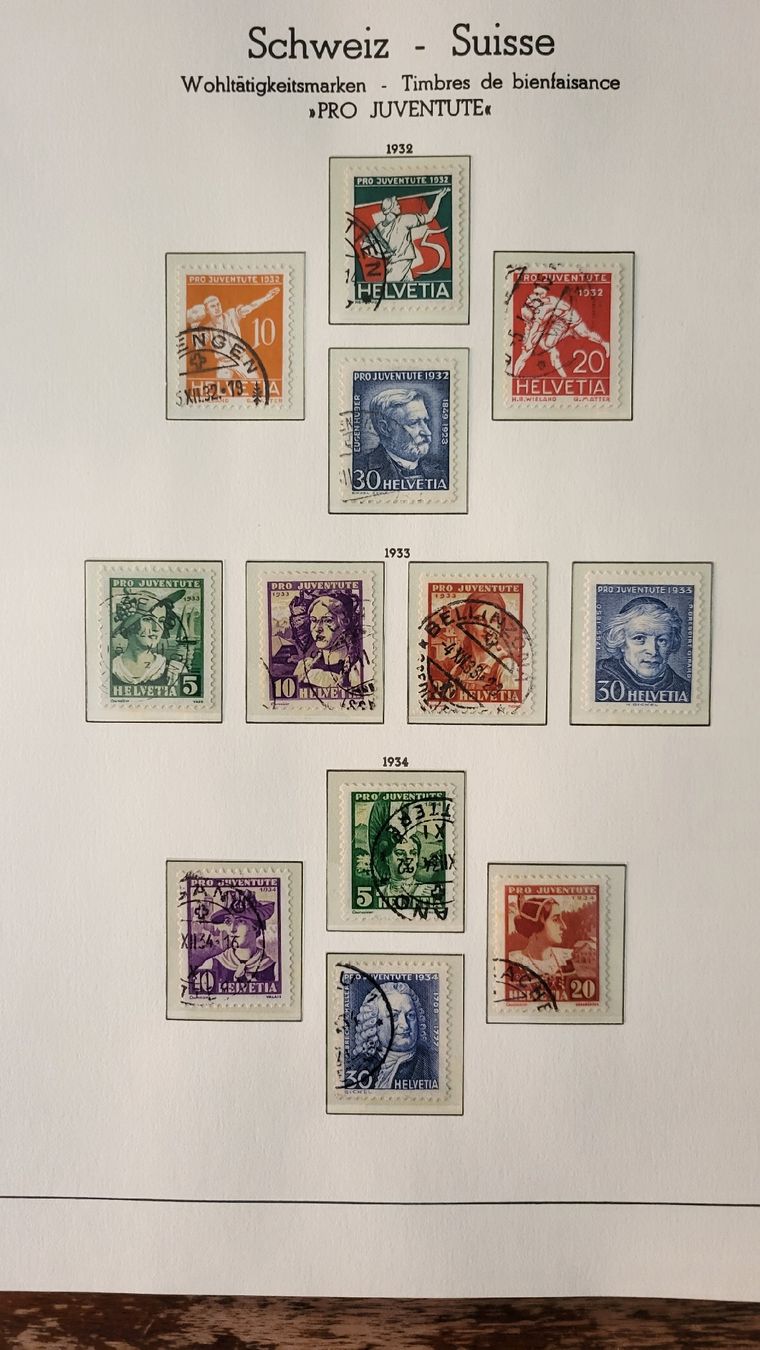Alle Briefmarken: Briefmarken Sammlung Schweiz Pro Juventute 1913-2002 – Gebraucht aus Thun von harry999 4