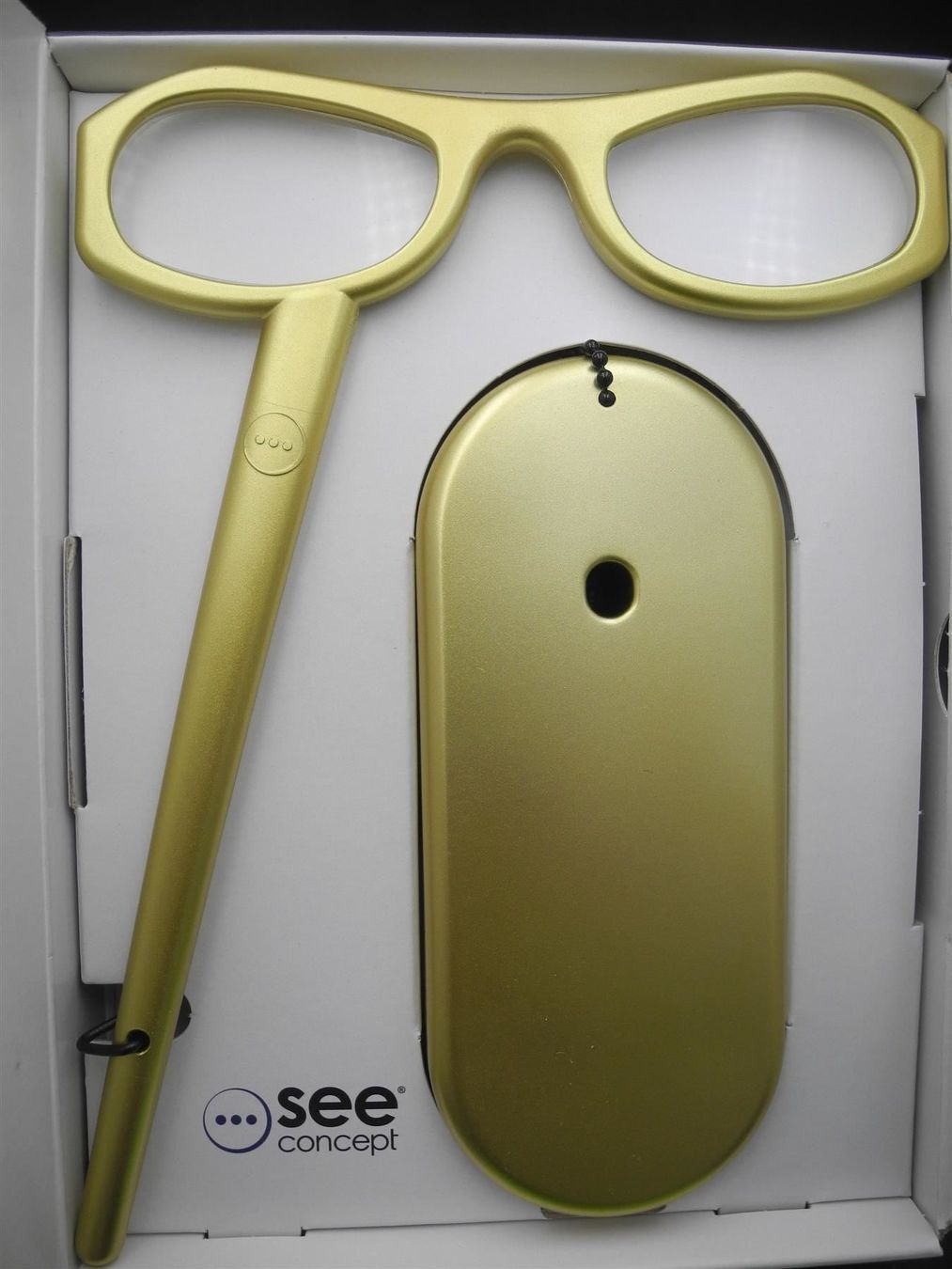 Occhiali & Lenti: Lesebrille"See Home", Gold, Nr. 44m – Nuovo e nell'imballaggio originale da Kottwil venduto da Crazyrolf