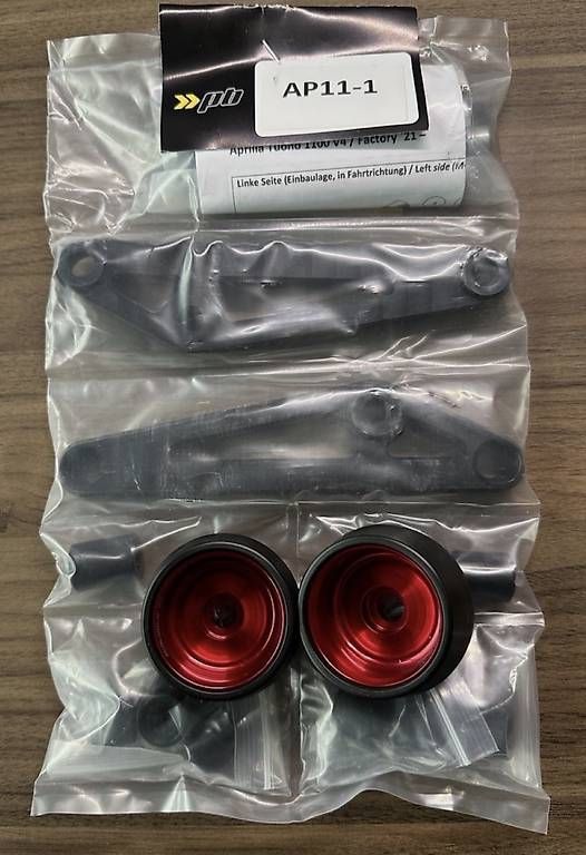 Tutti i ricambio per moto: Sturzpads Aprilia Tuono V4 – Usato da Wauwil venduto da marc_for