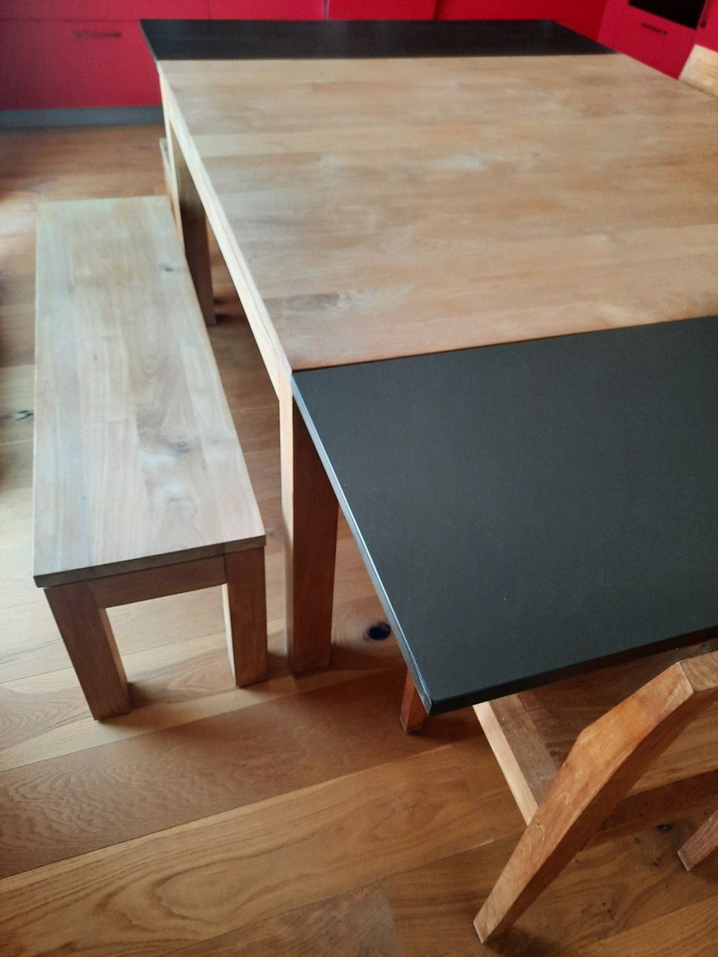 Ethnicraft Set di tavolo e panche: Table en teck massif avec chaises et bancs – Usato da Farvagny-le-Petit venduto da ach_jqj9 2