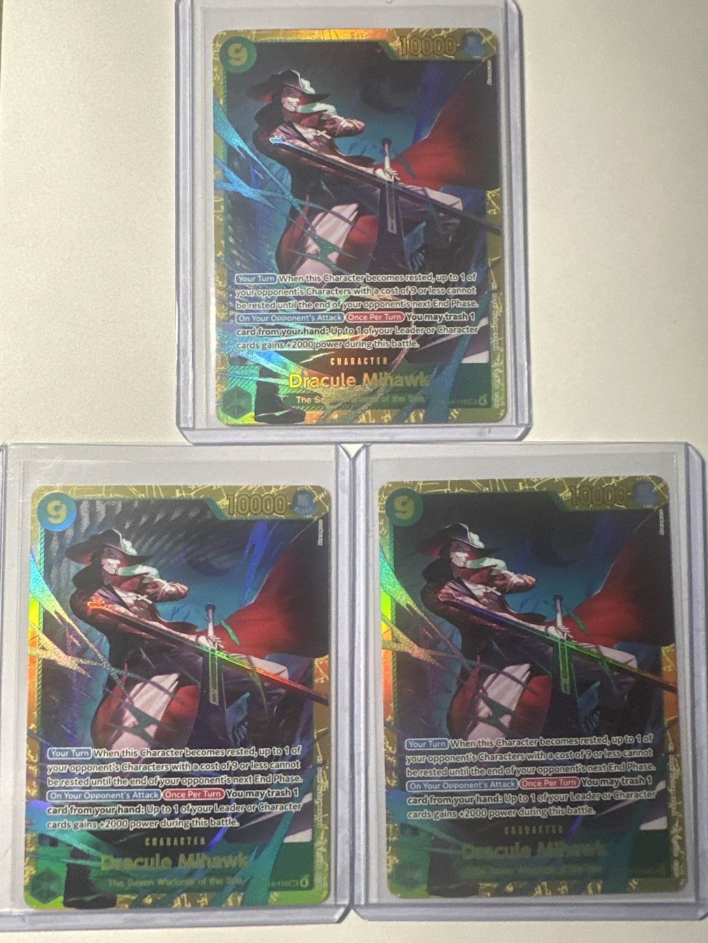 Bandai Sammelbilder & Trading cards: One Piece Dracule Mihawk (OP14-119) – Gebraucht aus Aesch BL von LeekTCG