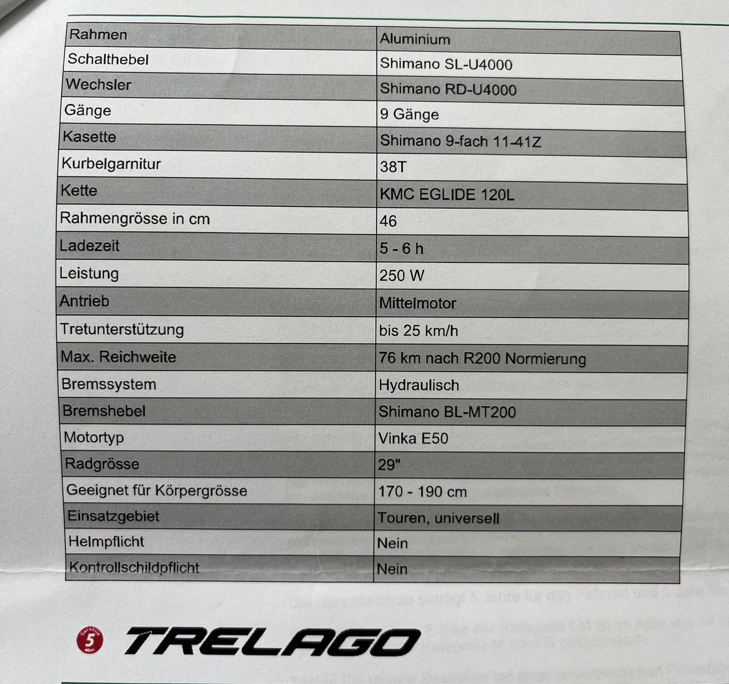 Trelago Velos: E-Bike neuwertig – Gebraucht aus Wängi von malerelfe 2