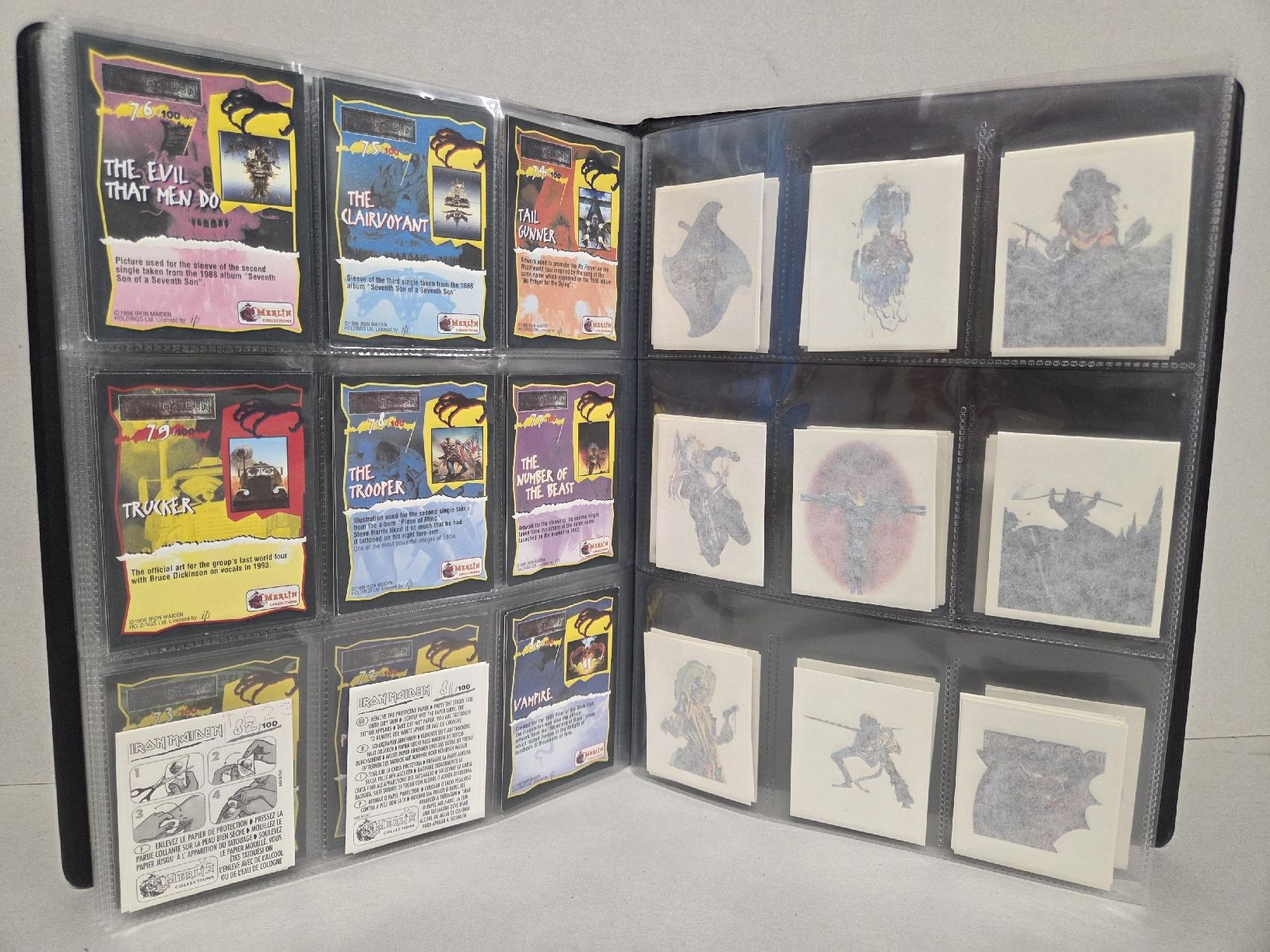 Karten: Iron maiden Stickers Merlin KOMPLETT – Gebraucht aus Rupperswil von kingoftwilight 6