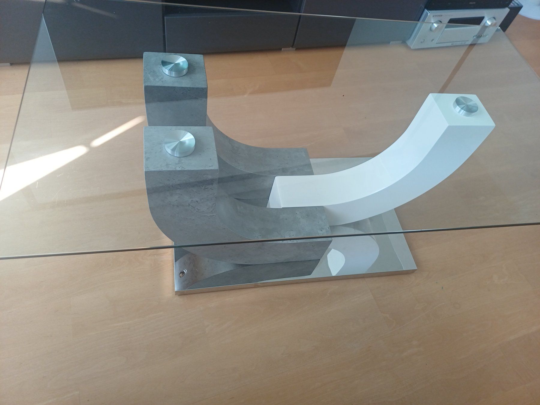 Tavoli: Couchtisch Glas weiss grau – Usato da Untersiggenthal venduto da Sarah080 3
