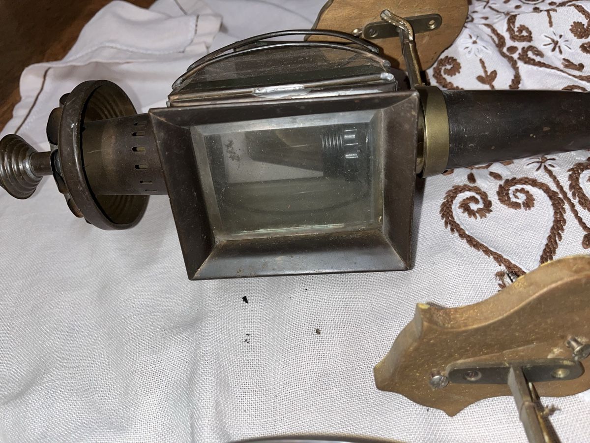 Lampade: Antike Kutschenlampe, Lampe, Kutsche – Usato da Wallbach venduto da wonderlike 3