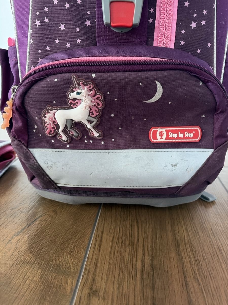 Step by Step Kindertaschen: Schulranzen Set Step by Step Unicorn lilafarben Gr 47 – Gebraucht aus Kräiligen von Chris_1983 1