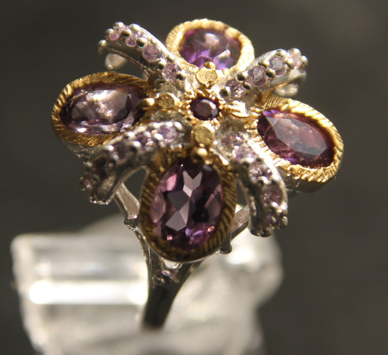 Anelli: NEU: Amethyst Ring Schmuck Ringgrösse 55 – Nuovo (secondo la descrizione) da Matten b. Interl venduto da SCHMUCKGALERIE 1