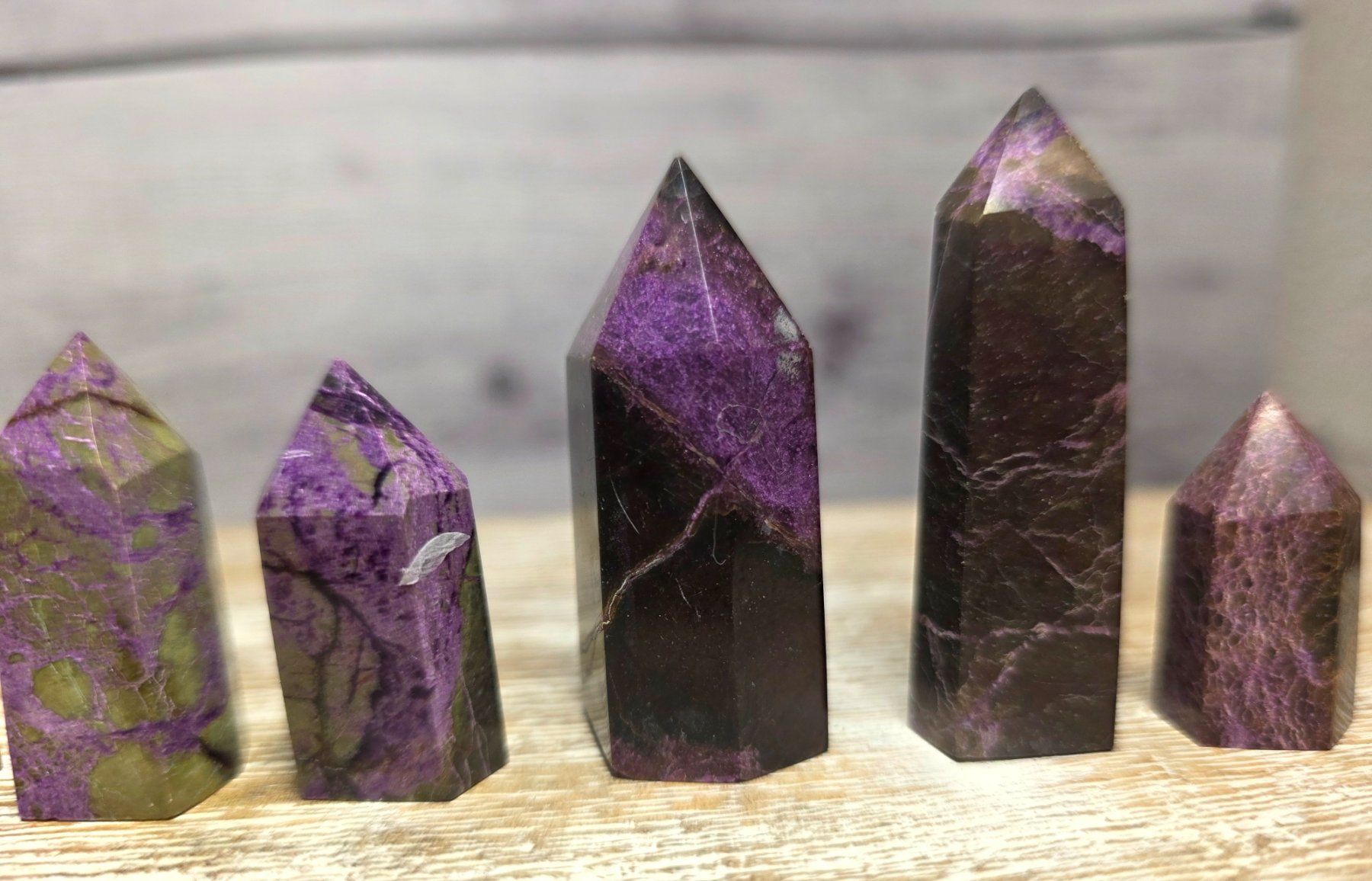 Minerali & Pietre curative: 7 Atlantisit Obelisken 117g – Nuovo e nell'imballaggio originale da Matzingen venduto da Shay_Crystalz 1
