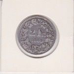 2 Franken 1886 Silber.