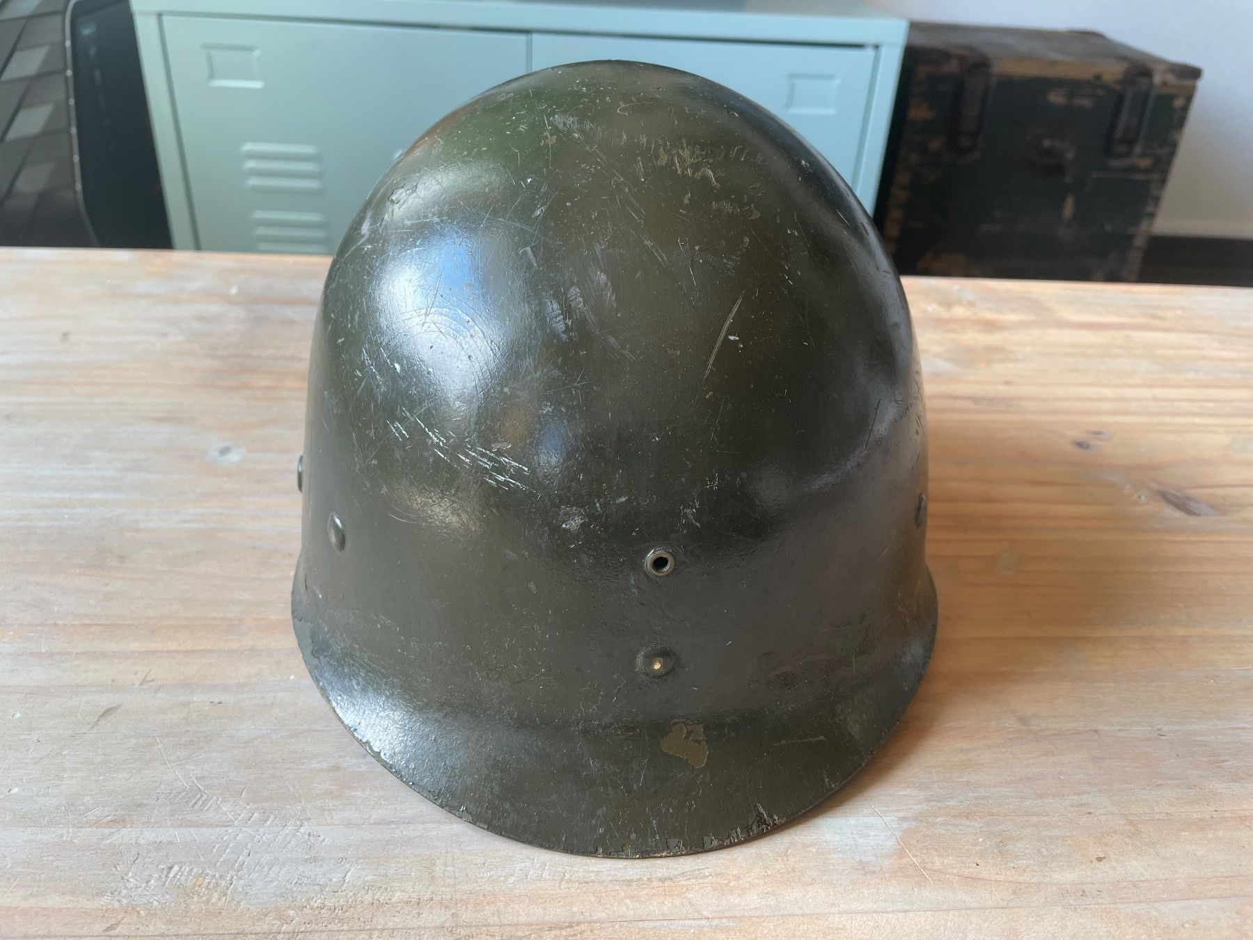 US Army Uniformi: Liner de casque USM1 WW2 US Army original – Usato da Oberbütschel venduto da Woodie2005 4