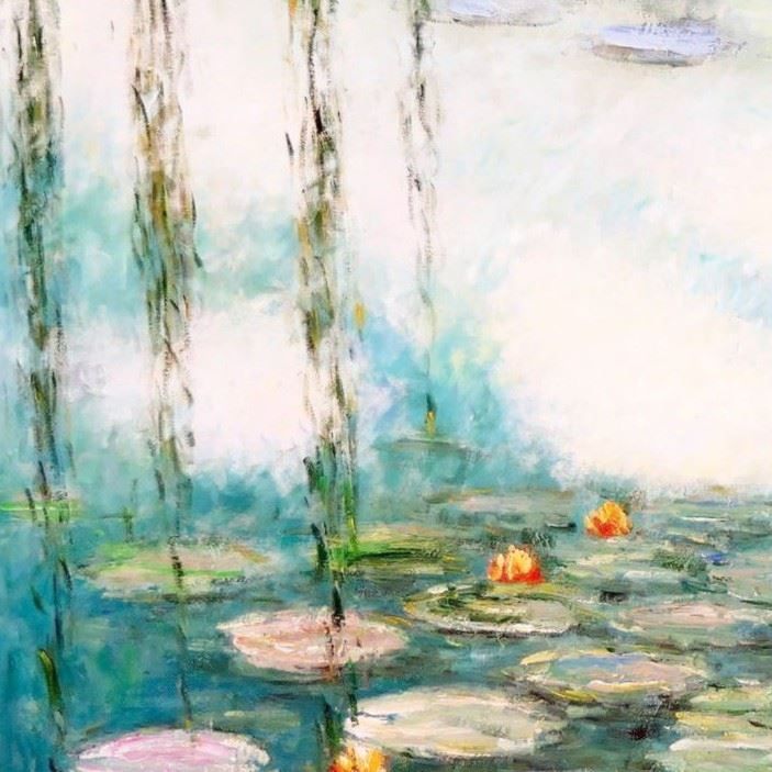 Riproduzioni & Creazioni: Claude Monet - Seerosen & Weiden mintgrü – Nuovo (secondo la descrizione) da Larnaca venduto da KunstDepot24 5