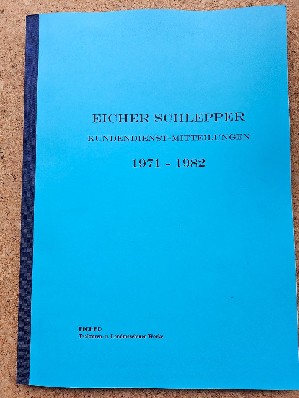 Libri: Eicher Traktor Kundendienst Briefe – Usato da Hohentannen venduto da Spez88