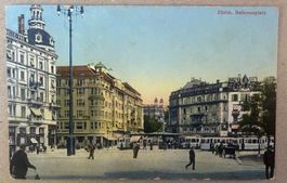 ZÜRICH - Bellevueplatz - Ansichtskarte