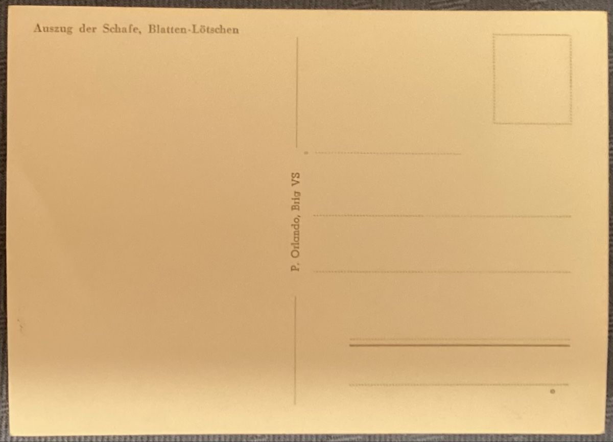 Cartoline postali: AK Blatten Lötschental  – Usato da Reinach BL venduto da Linda013 1