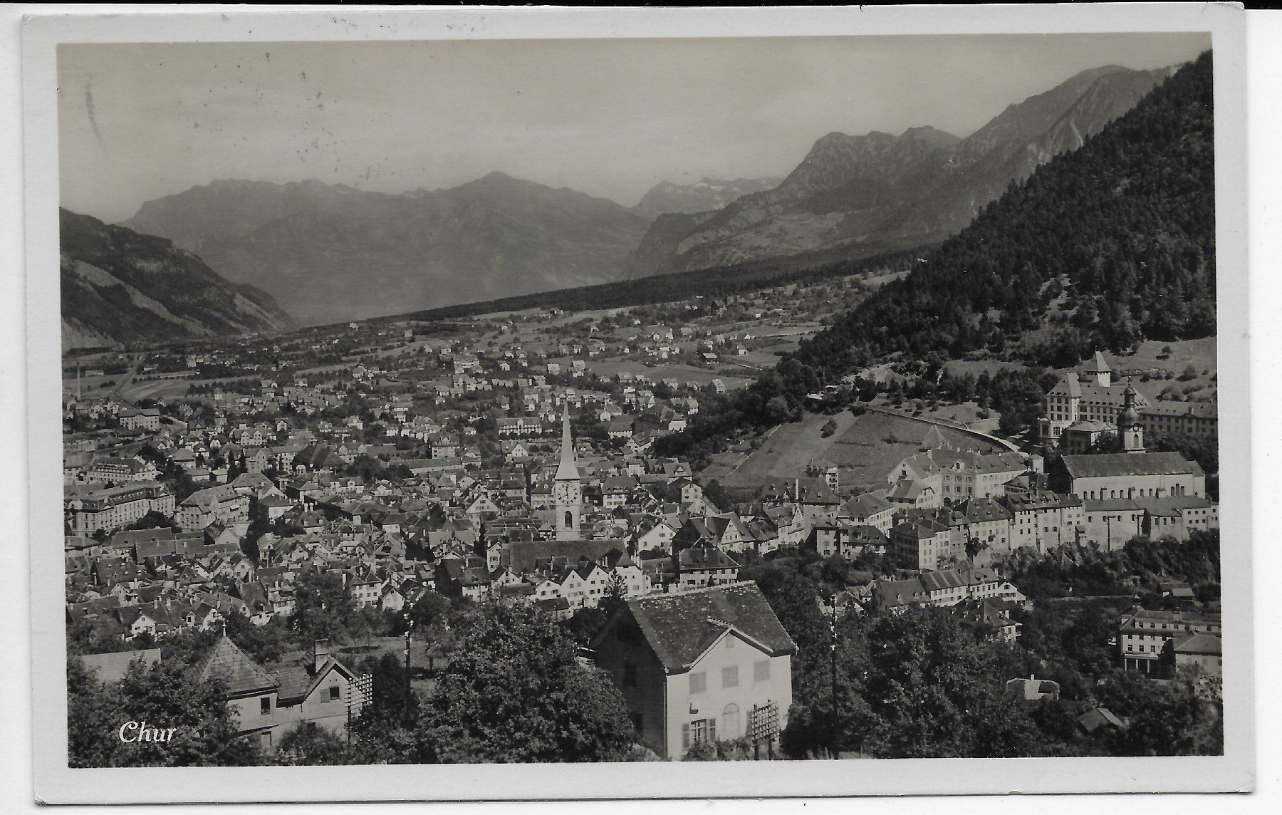 Cartoline postali: Ansicht von Chur um 1929 – Usato da Hefenhofen venduto da Richsalz
