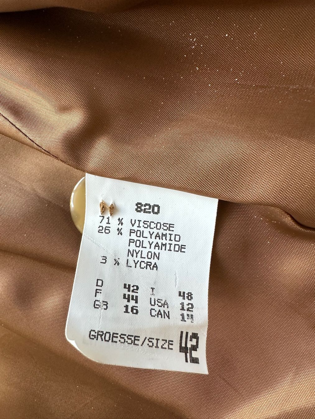 Vestes: Vintage Oversize Blazer Ocker – D'occasion à Zürich par ong8 5