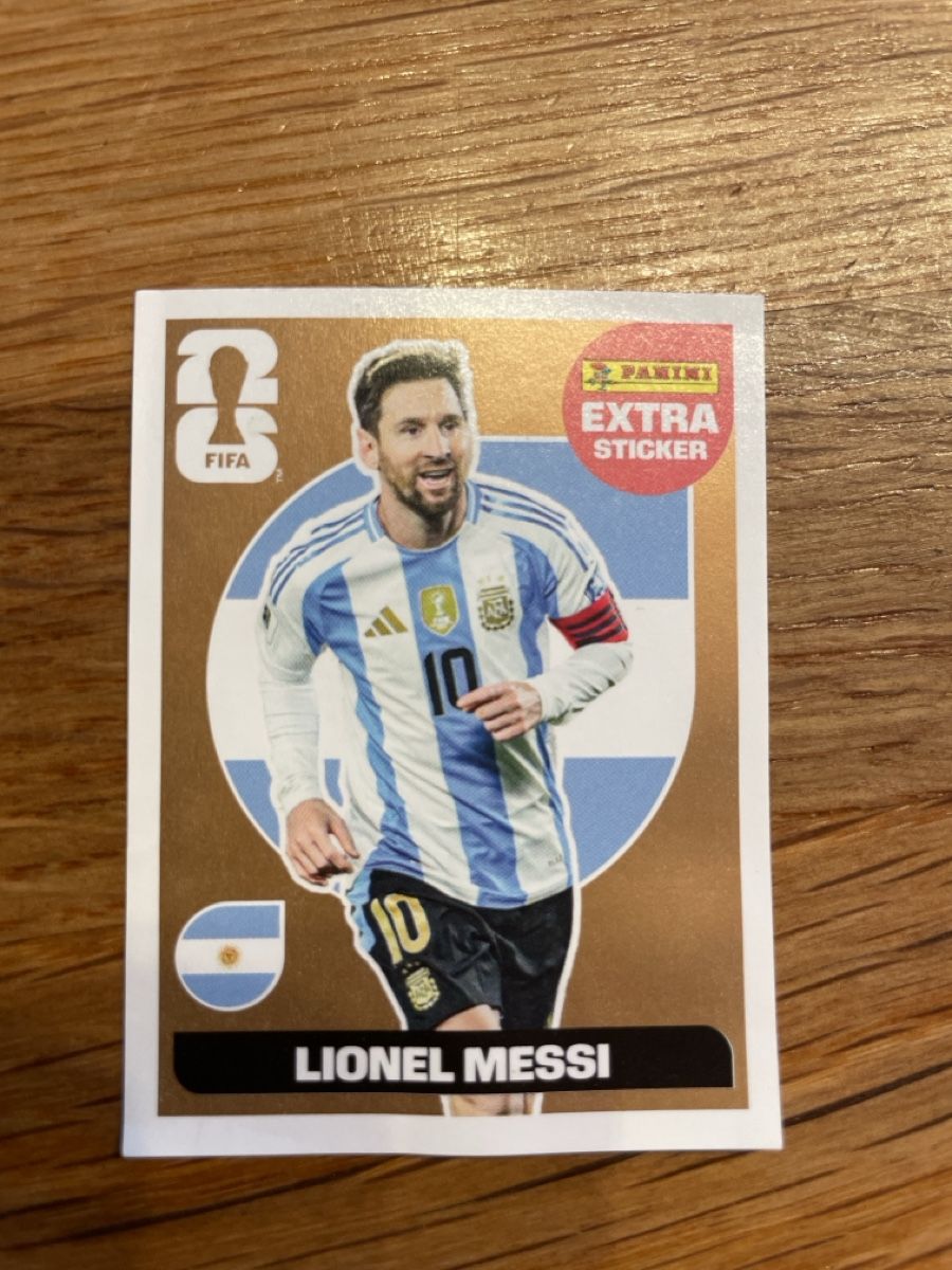 Panini Carte collezionabili: Lionel Messi Panini Extra Sticker Bronze – Usato da Siebnen venduto da Patricia8514