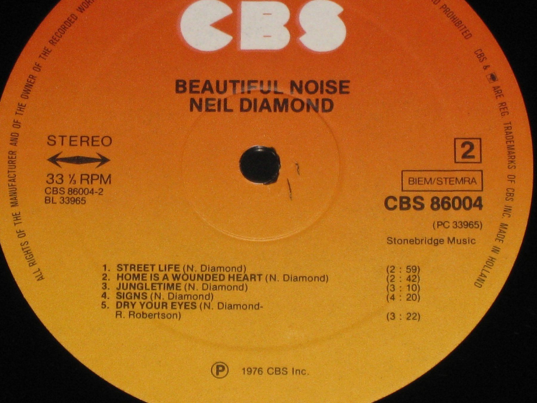 Dischi in vinile: LP - NEIL DIAMOND - BEAUTIFUL NOISE – Usato da Steckborn venduto da Quo7 3