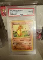 PSA 8 Charmander 1st Edition Baseset Grey stamp