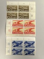 1944, Sonderflugpostm. 25 Jahre Luftpost, F37-39, postfrisch