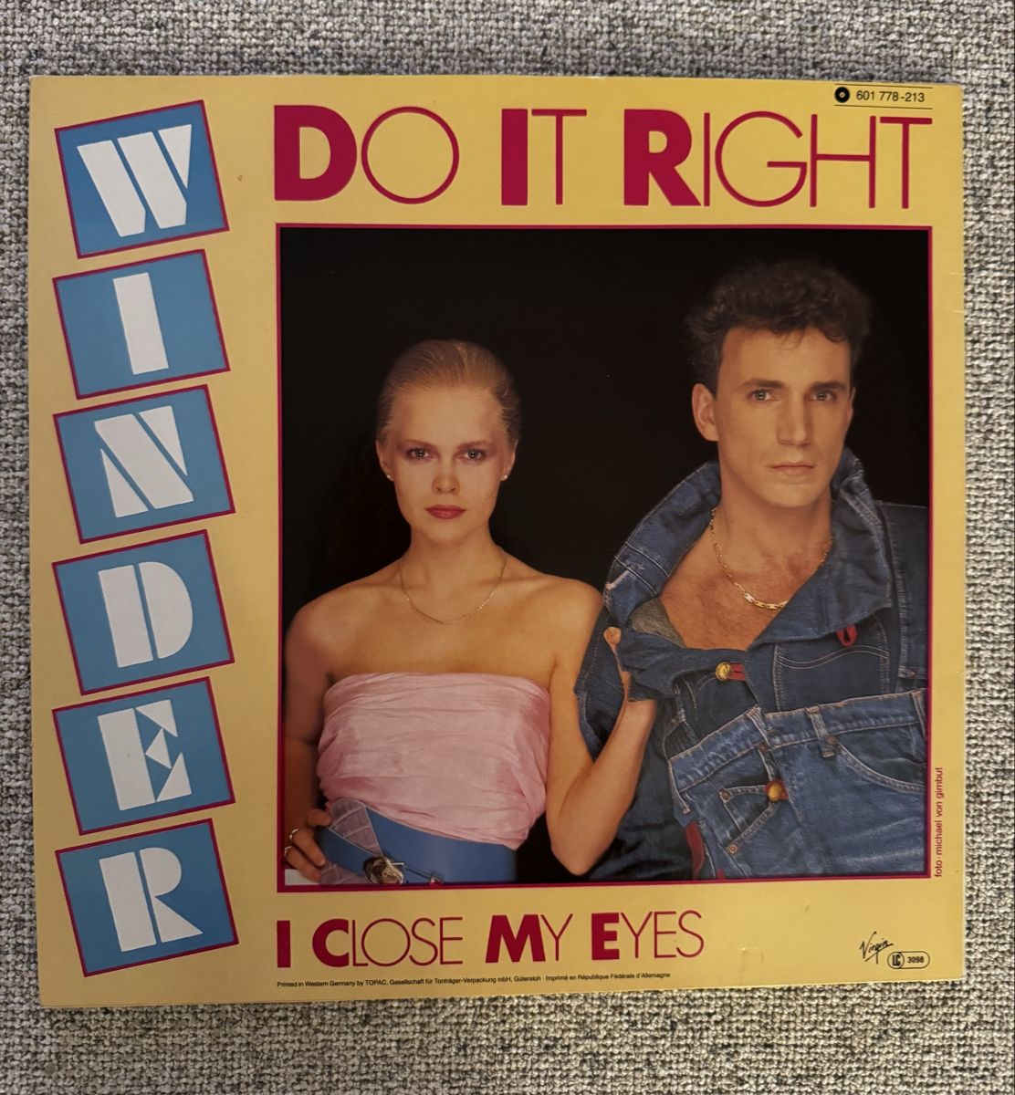 Schallplatten: Winder -  Do It Right -12" Maxi - 80s – Gebraucht aus Rorbas von BlackstarRecords 1