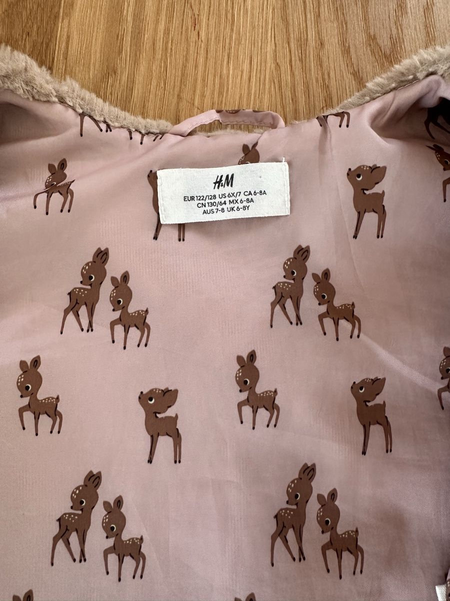 H&M Sonstige Mädchenkleider: Kuschel teddy Veste 128 – Gebraucht aus Hochdorf von lefaho 1