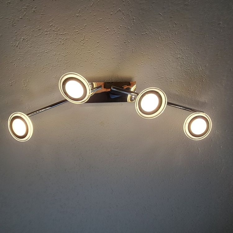 Lustres & lampes de plafonds: Moderne LED 2stk.Deckenlampen Chrom 4-flammig drehbar – D'occasion à Riedern par E-street1949